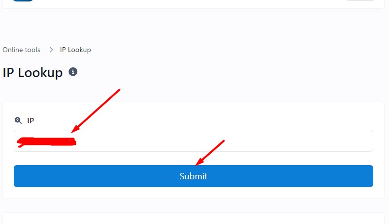 How the IP address lookup tool works