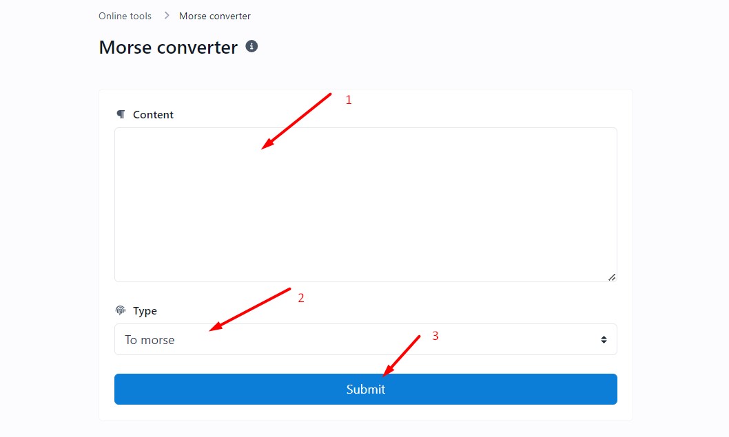 How to use our morse code translator