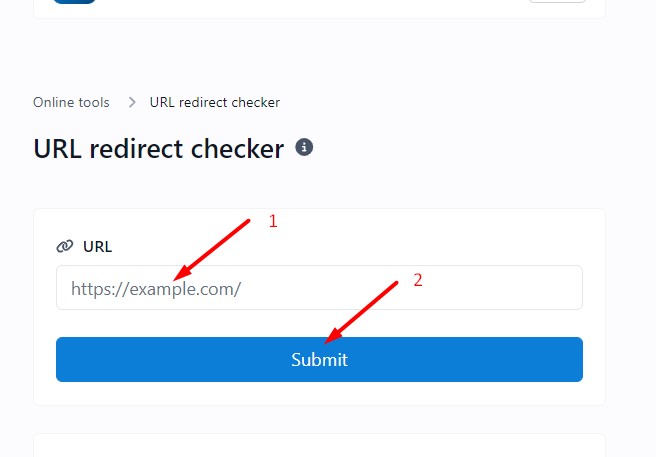 How to use the redirect checker tool